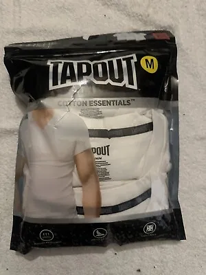 Size: Medium Tapout Men's  V-Neck Tee Shirts Pack New In Package White Cotton • $23.99