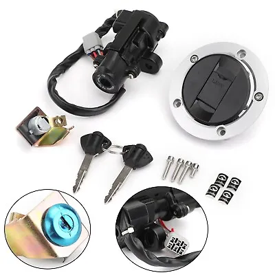 Ignition Switch Fuel Gas Tank Cap Lock Key Set For Suzuki GSXR600 750 1000 06-18 • $75.69