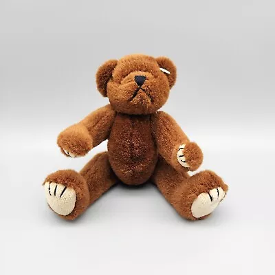 Ty Teddy Bear Plush 6  Brown Jointed Stuffed Animal Toy Small Mini 1993 Vintage • $7.95