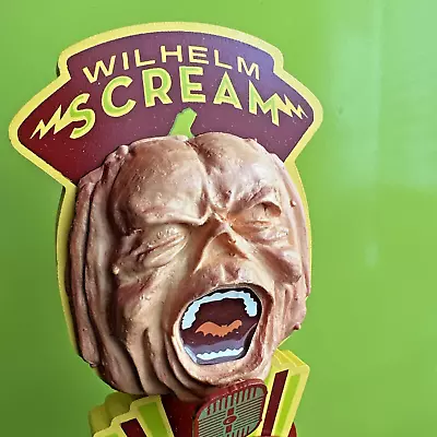 Magic Hat SCREAM BEER Tap Handle Wilhelm Fall Seasonal Pumpkin 13” NEW Old Stock • $45