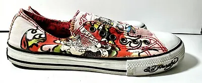 Ed Hardy Designs Skull Slip On Sneakers Shoes Y2K 2000s  Sz 7 • $74.99