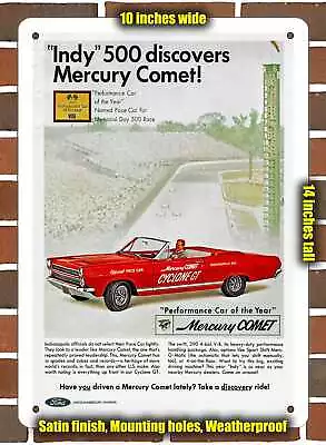 Metal Sign - 1966 Mercury Comet Cyclone Indy 500 Pace Car- 10x14 Inches • $24.61