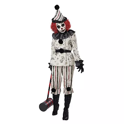 Womens Vintage Creeper Clown Adult Halloween Costume • $37.40