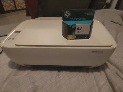 $60 • Buy Hp Deskjet 3632 Printer Used And Hp63 Color Cartridge Sealed