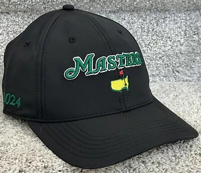 NEW - Masters 2024 Black Tech Hat Augusta Masters Tournament Brand W Tag - Dated • $64.99