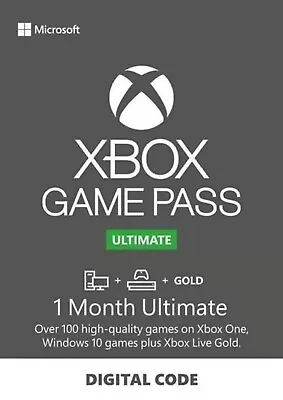 Xbox Ultimate Game Pass 1 Month (Digital Code) Near Instant Delivery • $9.59