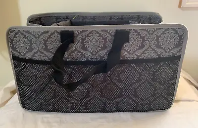 Mary Kay Makeup Consultant Organizer Tote Gray Black Mesh Side Pockets Dividers • $16.95