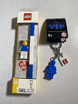 £13.95 • Buy Lego 854090 VIP Exclusive Blue Minifigure KeyRing Keychain & Gel Pen Pals Set