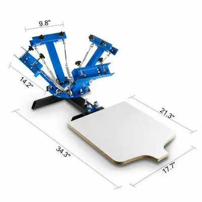 4-color 1-station Screen Printing Machine T-shirt Printing Equipment • $499