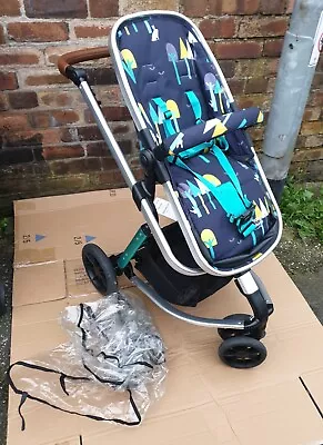 Cosatto Giggle Pram Pushchair With Pram Rain Cover • £90