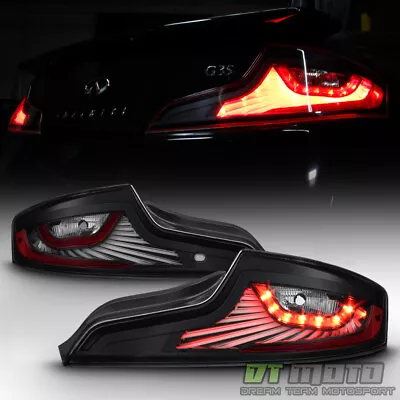 Black For 2006-2007 G35 Skyline Sport 2-Door Coupe LED Tail Lights Brake Lamps • $215.99