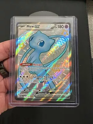 Pokémon TCG Mew EX Scarlet & Violet: Paldean Fates 216/091 Holo Shiny Ultra Rare • $1