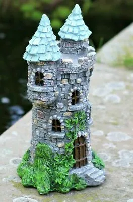 Solar Castle Garden Ornament Fairy House Pixie Decor Tree House Home Princess • £11.95