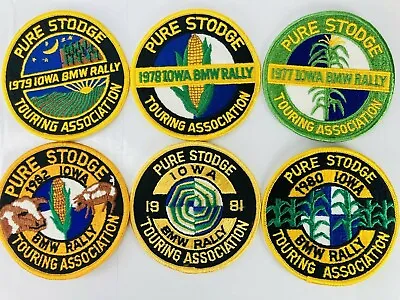 BMW Pure Stodge Touring ASSN Iowa Rally Racing Club Patch Set 4  VTG 1977 - 1982 • $39.95