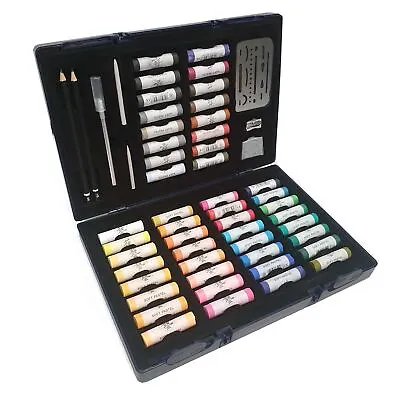 Artist Soft Pastels Deluxe Case Set Of 48 Colours & Accessories • £39.99