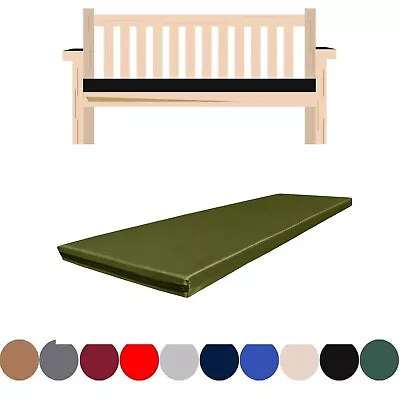 Outdoor 2 3 4 Seater Bench Pad Waterproof Fabric Garden Furniture Seat Cushion • £25.20