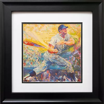 LeRoy Neiman  Mickey Mantle B  Newly CUSTOM FRAMED Art New York Yankees NY Print • $79.99