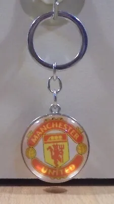 Manchester United Fc Advertisign Metal / Plexiglass Keychain • $9.99