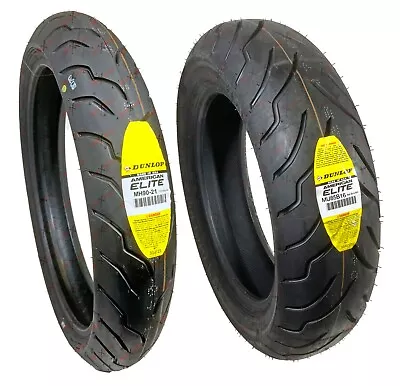 Dunlop American Elite MH90-21 MU85B16 Front Rear Motorcycle Tires Set • $385.43