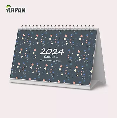 2024 Month-To-View Stand Alone Desk OfficeTable CalendarAcademic • £7.49