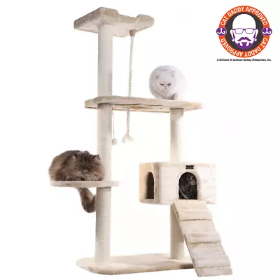 Armarkat Natural Sisal Scratching Cat Tree 58 Height BGE • $345.59