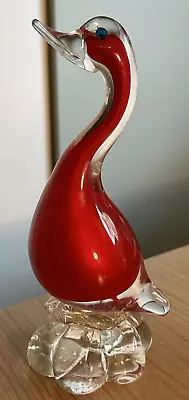 Vintage Murano Hand Blown Glass Swan  • $34.99