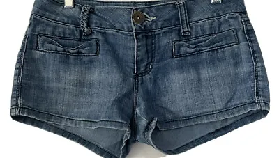 $12 • Buy FREESTYLE REVOLUTION. Womens Denim Booty Shorts  Size Junior 3