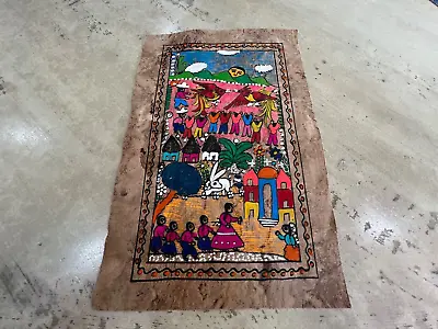 Mexican Folk Art Amate Bark Painting #4 • $10.99