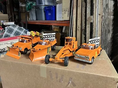 Vintage TONKA 1958 B211 Highway Set Original Condition Both Plows 7/8 Signs WOW • $1975