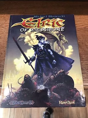 ELRIC OF MELNIBONE RPG CORE RULEBOOK (RUNEQUEST RPG) By Lawrence Whitaker HC • $49.75