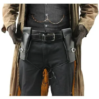 Deluxe Gun Holsters Wild Western Holster And Belt Cowboy Fancy Dress Costume • £14.99