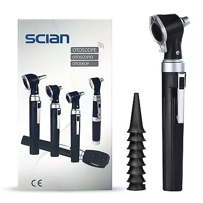 Scian Otoscope Kit Ear Scope LED Light Diagnostic ENT SET Medical Examination • $19.99