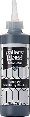 FolkArt Gallery Glass Liquid Lead 8oz-Black 19701 • £18.89