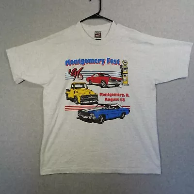 Vintage Car Shirt Mens Extra Large 90s Classic Montgomery Fruit Of The Loom Best • $28.87