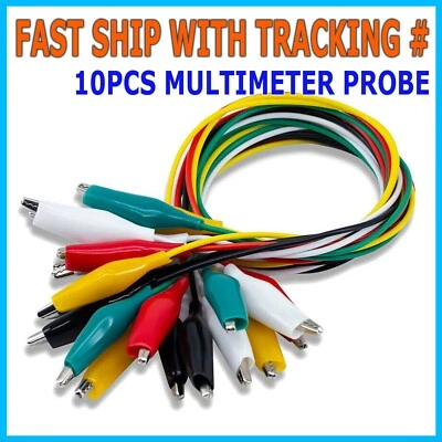 $5.99 • Buy 10X Probe Test Lead Alligator Clip Agilent For Fluke Clamp Multimeter Cable