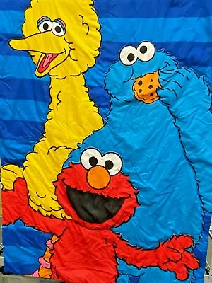 Disney SESAME STREET Elmo Big Bird Microfiber Toddler Bed Comforter Blanket • $24.99