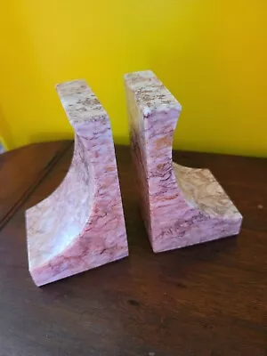 Vintage Marble Bookends • $75