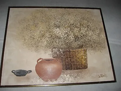 Oil Painting On Canvas Signed- Still Life By Lee Reynolds 51  Vanguard Studios • $142.49