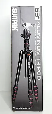 Sunpak TravelLite Pro Reverse Folding 63  Tripod WITH PLATE • $17.99