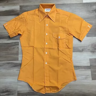 Vintage Marlboro Shirt Mens Small 14-14.5 Western Permanent Press Rodeo Disco • $29.99