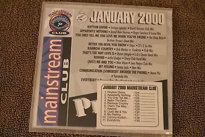 Promo Only Mainstream Club EUROPE Series RARE CD January 2000 VG+ Artful Dodger • $12.50