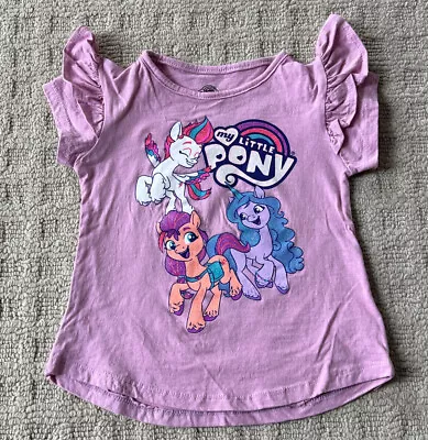 Hasbro My Little Pony Girls Shirt With Ruffle Sleeves - Size 3T • $10