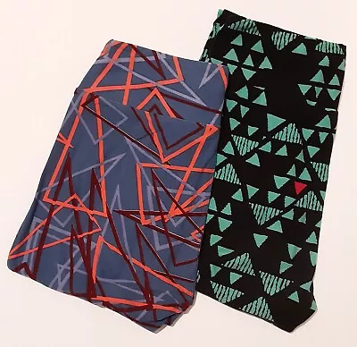 Lularoe Leggings OS 2 Pairs 80's Theme Shapes • $9.99