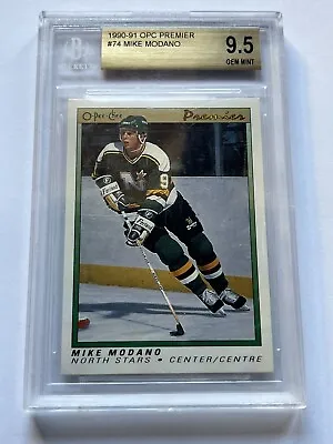 1990-91 OPC Premier #74 Mike Modano Rookie Card RC BGS 9.5 O-Pee-Chee Premier • $44.95