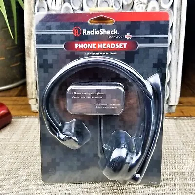 VTG Radio Shack Headset Use Landline Cordless Or Mobile Phones Noise Cancelling • £36.14