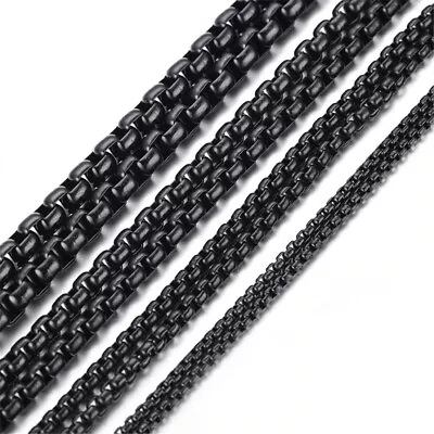 2/3/4/5/7mm Fashion 316L Stainless Steel Rolo Link Chain Necklace For Women Men • $5.03