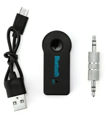 Bluetooth 3.5mm AUX Audio Wireless Stereo Music Home Car Receiver Adapter • $4.69