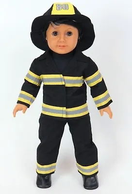 Fire Fighter Fireman For American Girl/Boy 18  Doll Clothes FREESHIP ADD-ONS! • $16.95