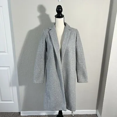 $24.95 • Buy ZARA (Women) Long Grey Fall/Winter Trench Coat, Stylish Size Medium