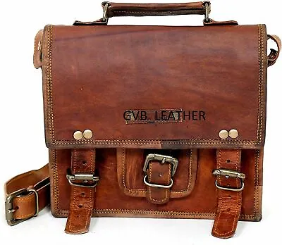 Shoulder Small Case Men's Bag Vintage Goat Leather Messenger I Pad Mobile Purse  • $30.40